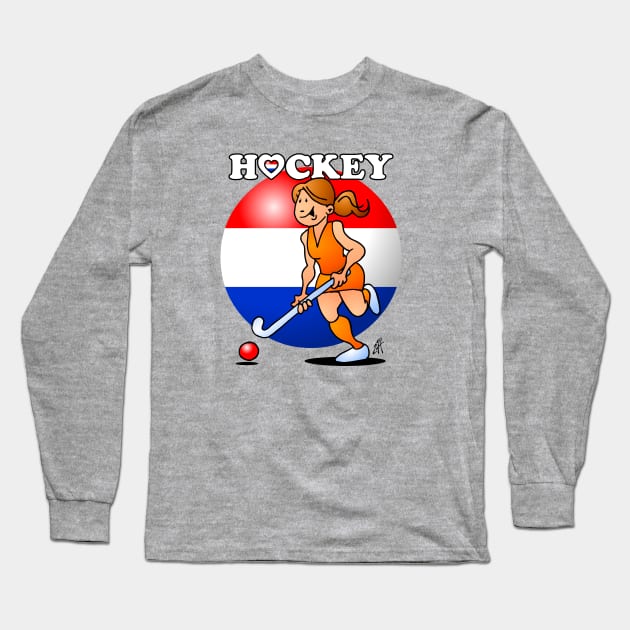 Dutch women's hockey team Long Sleeve T-Shirt by Cardvibes